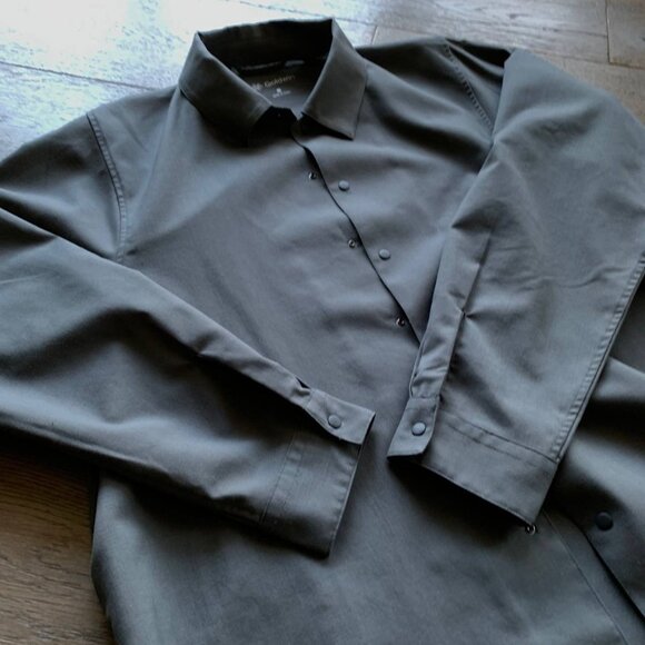 Goldwin Act Wool Shirt - Blue Gray - Picture 6 of 10